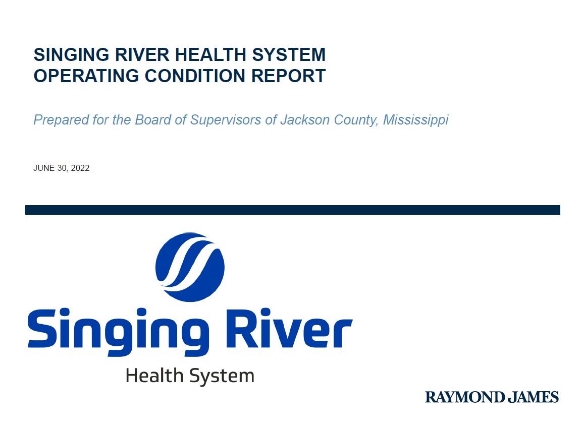 Singing River Health System Assessment Cover
