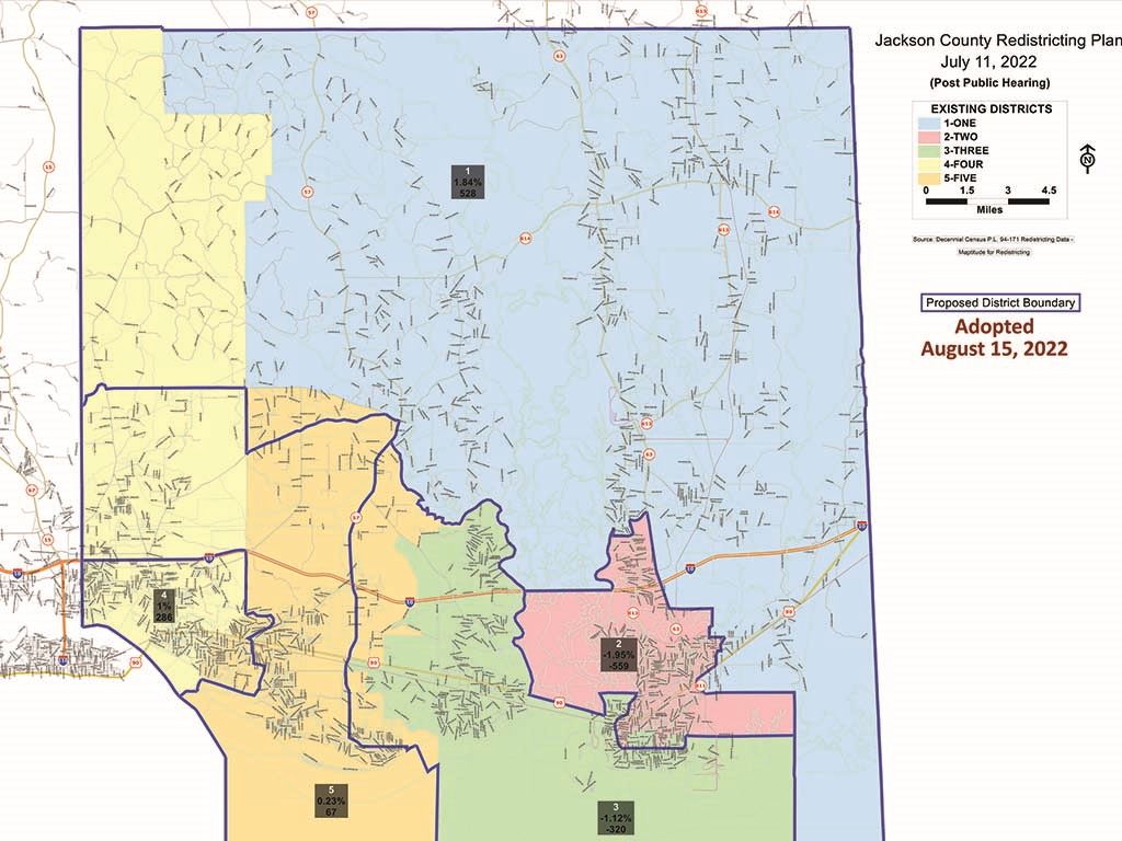Redistricting Map - Adopted Aug. 15, 2022 (Board of Supervisors)