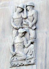 Courthouse Carving of Industry Workers