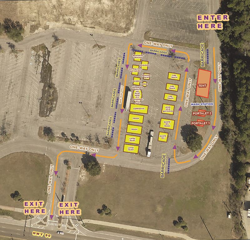 Map for Event - Close up